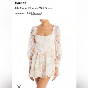 Bardot Lila Flounce Dress in Sunny Floral
